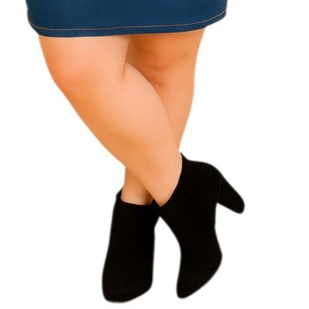 Steve Madden PENELOPE HEELED Leather Boots Booties Heels WOMEN'S WOMAN'S Sz 7.5